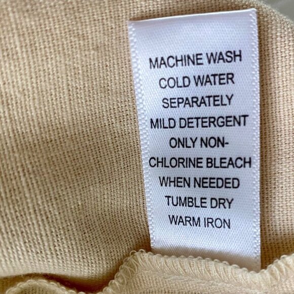 Juniper & Lime Beige Pull On Linen Blend Womens Medium Shorts NEW - Picture 7 of 7